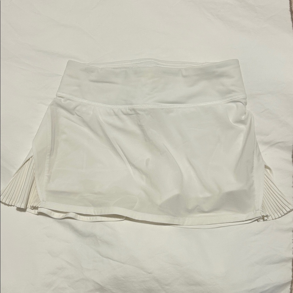 Lulu Lemon White Pleated Tennis Skirt